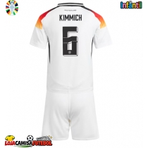 Camisa de Futebol Alemanha Joshua Kimmich #6 Equipamento Principal Infantil Europeu 2024 Manga Curta (+ Calças curtas)